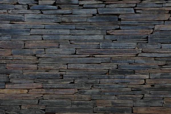 Rustieke Donkere Stenen Muur Achtergrond Voor Textuur Design Achtergrond Doel — Stockfoto