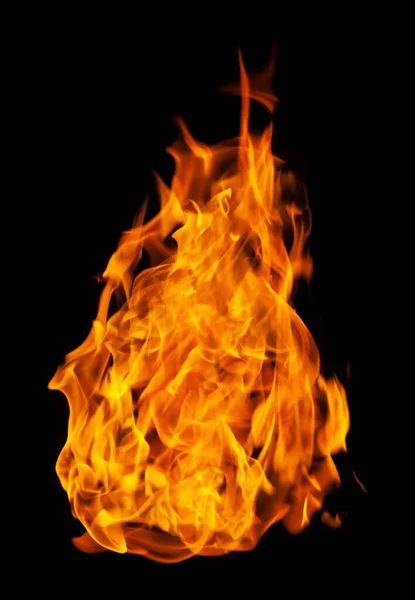 Огонь Горящее Пламя Изолированы Темном Фоне Графического Дизайна — стоковое фото