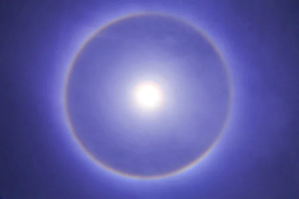 Amazing sun halo in the sky, Thailand