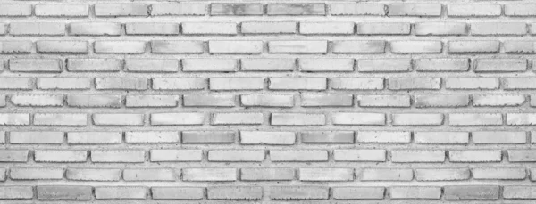 Vintage Black White Panorama Big File Brick Wall Minimalism Hipster — Stock Photo, Image