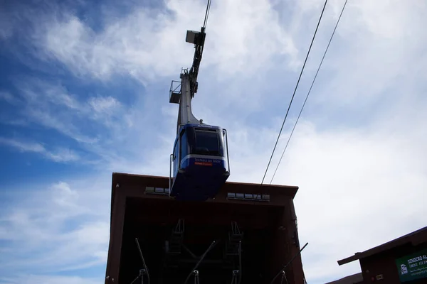Teide Dağı 'ndaki Telecondola kulübesi