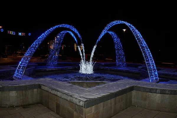 Luzes Natal Cidade — Fotografia de Stock