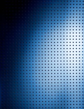 Izgara plaka mavi bir pırıltı whit.