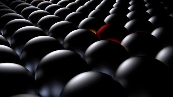 Gri arasında kırmızı top.