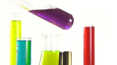 bir test tüpünde Bunsen brülör üzerinde ısıtmalı