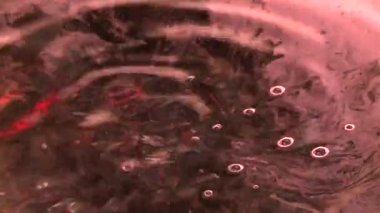 Wine falling drops