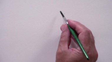 İnsan el mutsuz surat siyah mürekkep çizimi