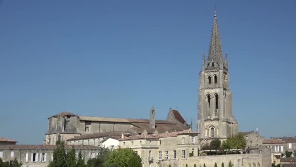 Saint Emilion dorp — Stockvideo