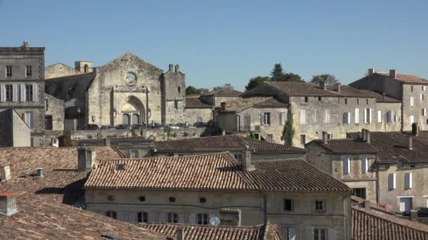 Saint Emilion dorp — Stockvideo