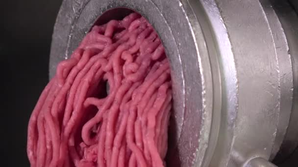 Mechanischer Chopper zur Herstellung von Hackfleisch — Stockvideo