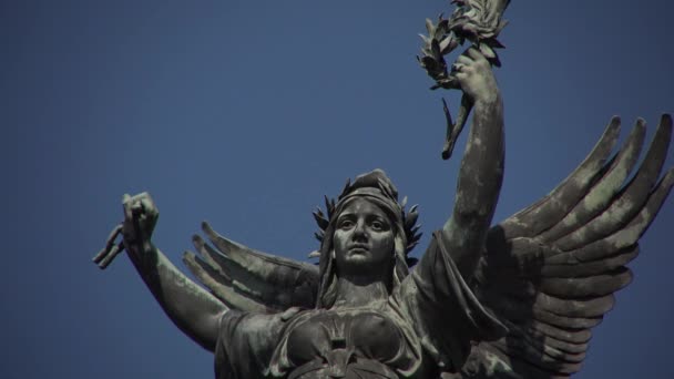 Monument of the Girondins in Bordeaux — Stock Video