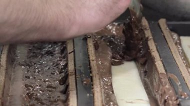 Yule log, armut ve pralin hazırlanması