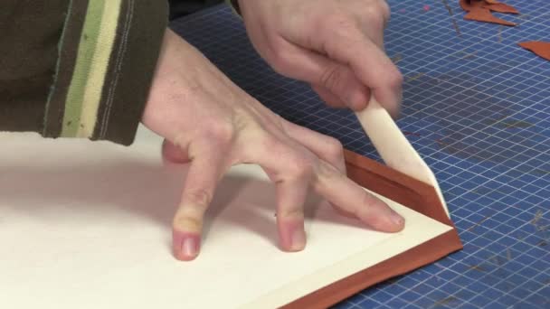 Trunk Maker au travail dans son atelier — Video