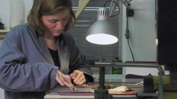 Trunk Maker au travail dans son atelier — Video