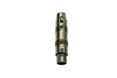 XLR kadın beyaz arka plan üzerinde fiş