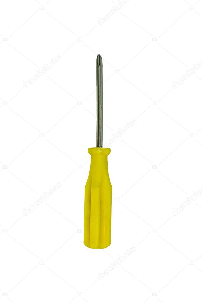 screw driver on white background