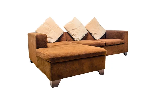 Soffa möbler på vit bakgrund — Stockfoto
