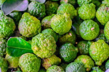 Güney Afrika'da bir kabile kireç tablo, seçici odak noktası plastik torba.