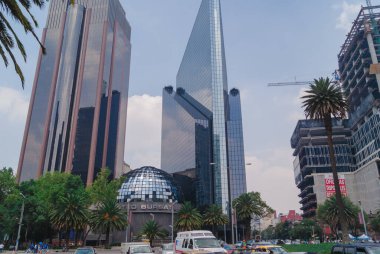Mexico, Mexico City, 26 Ağustos 2012, Meksika Borsası binası, Av 'ın 255 numarasında. Paseo de la Reforma.