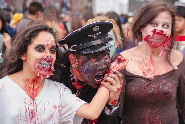 México Ciudad México Octubre 2015 Mostrando Compromiso Gente Con Erradicación — Foto de Stock