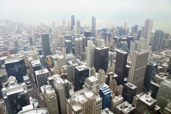 City View Skyscrapers Downtown Aerial Background — Stock Photo, Image