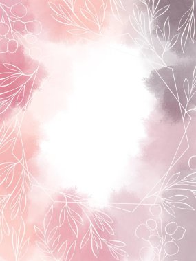 Suluboya arkaplan duvar kağıdı elle çizilmiş doku çerçevesi