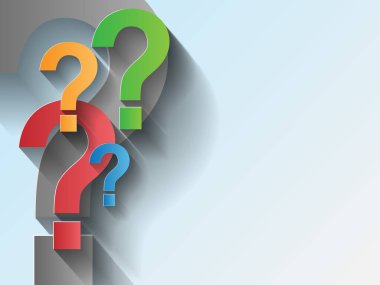 arka plan soru işaretleri