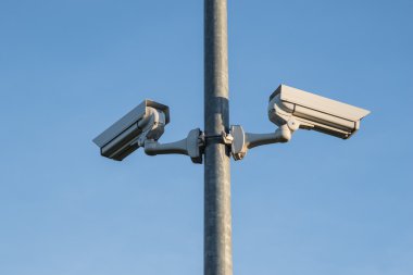 Two security cameras clipart