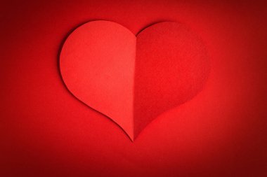 Sevgililer Günü. Kırmızı kalp arka planı.