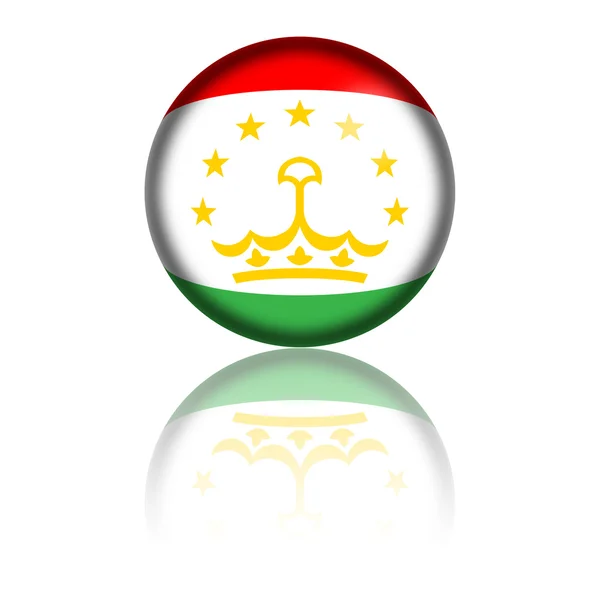 Tajikistan Flag Sphere 3D Rendering — Stock Photo, Image