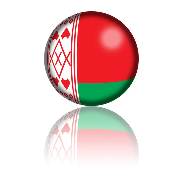 Belarus Flag Sphere 3D Rendering — Stock Photo, Image