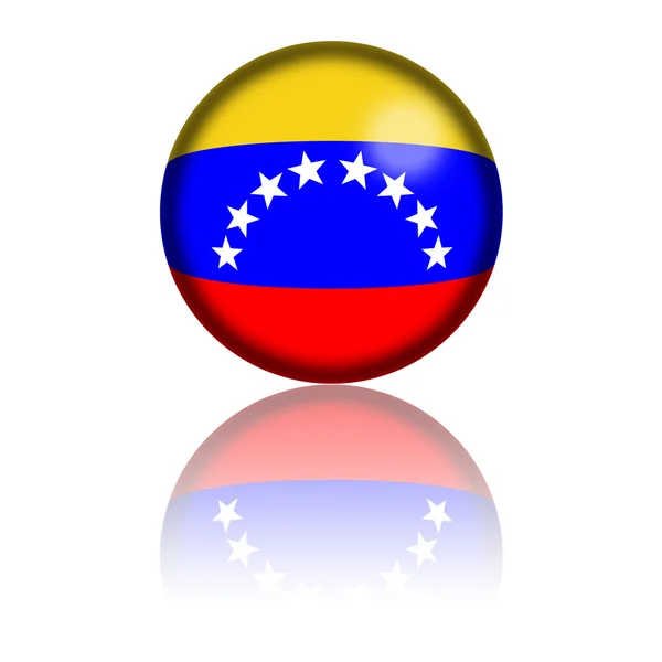 ベネズエラ国旗球 3 d レンダリング — ストック写真