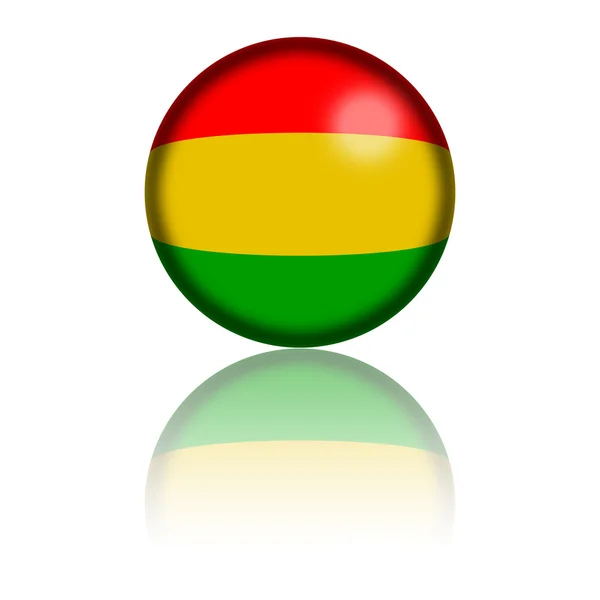 Bolivia Flag Sphere 3D Rendering — Stock Photo, Image