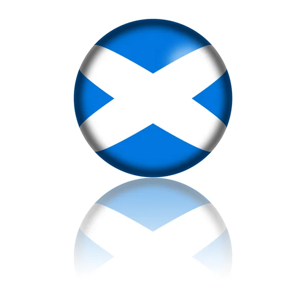 苏格兰国旗球 3d 渲染 — 图库照片