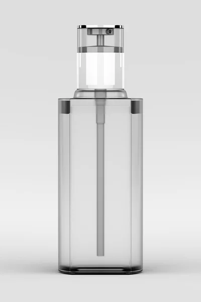 Контейнер для бутылок духов, изолированный на белом, 3D рендеринг — стоковое фото
