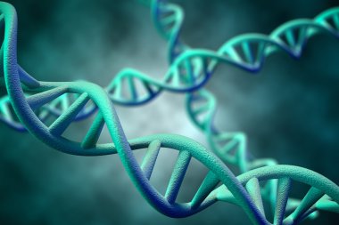 DNA molekülü, 3d render