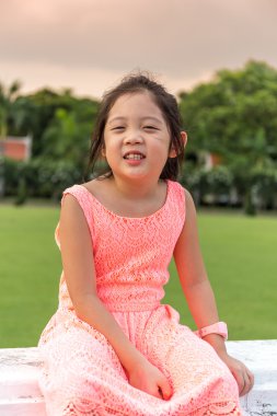 Asyalı çocuk portre Sunset Park