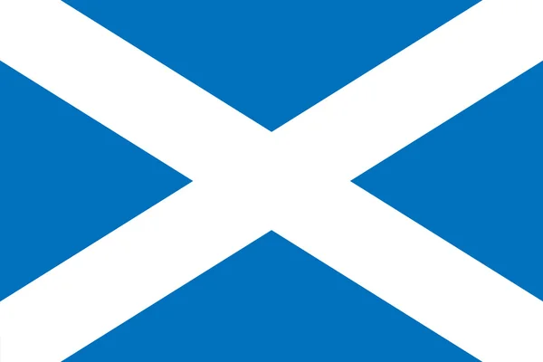 Bandera de Escocia, Vector — Vector de stock