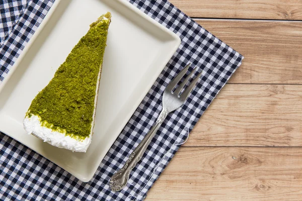 Groene thee cake — Stockfoto