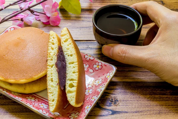 Japanese Snack Background / Japanese Snack / Dorayaki Japanese Snack Background — Stock Photo, Image