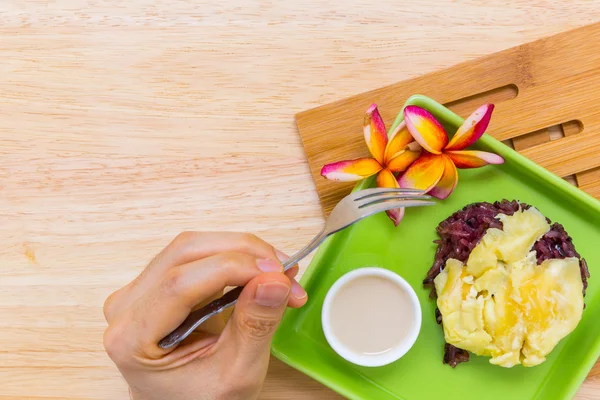 Traditionelles thailändisches Dessert / Thai Dessert Hintergrund — Stockfoto