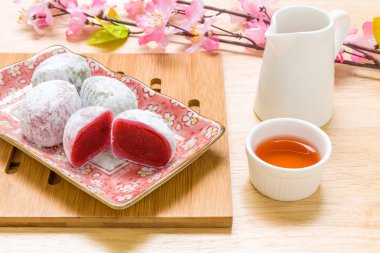 Japonca arka plan Snack / Japonca Snack / Japonca Snack üzerinde ahşap arka plan
