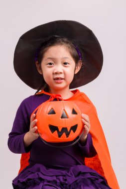 Child in Fancy Costume on White / Child in Fancy Costume / Child in Fancy Costume, Studio Shot