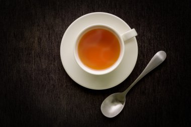 Çay Kupası arka plan / çay bardağı / çay bardağı siyah arka plan üzerine