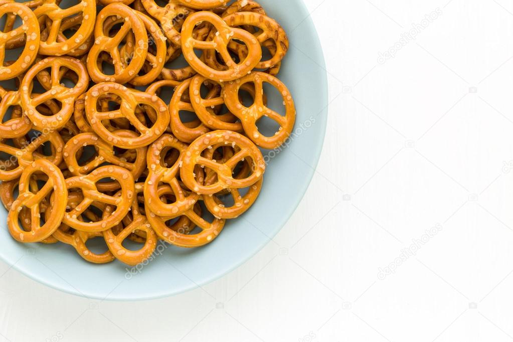 Pretzel in Plate Background