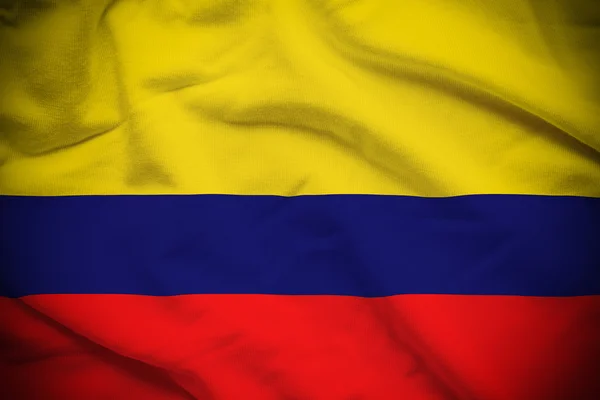 哥伦比亚国旗背景 — 图库照片