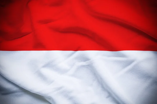 История флага Индонезии — стоковое фото