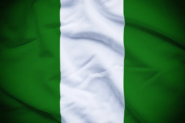Nigeria Bandera Fondo — Foto de Stock