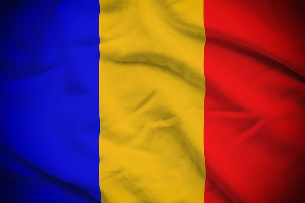 Romania Flag Background — Stock Photo, Image