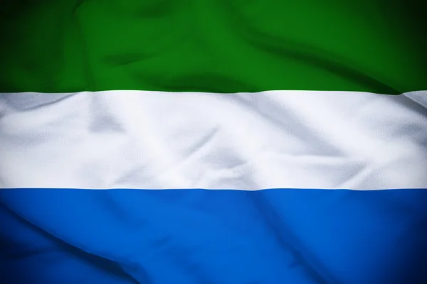 Fondo bandera de Sierra Leona —  Fotos de Stock